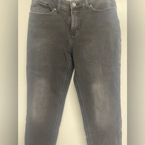 Black denim, lee brand, straight leg pants